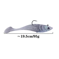 MUKUN Señuelos de pesca silicona hunde – Crankbait cola T y Swimbait