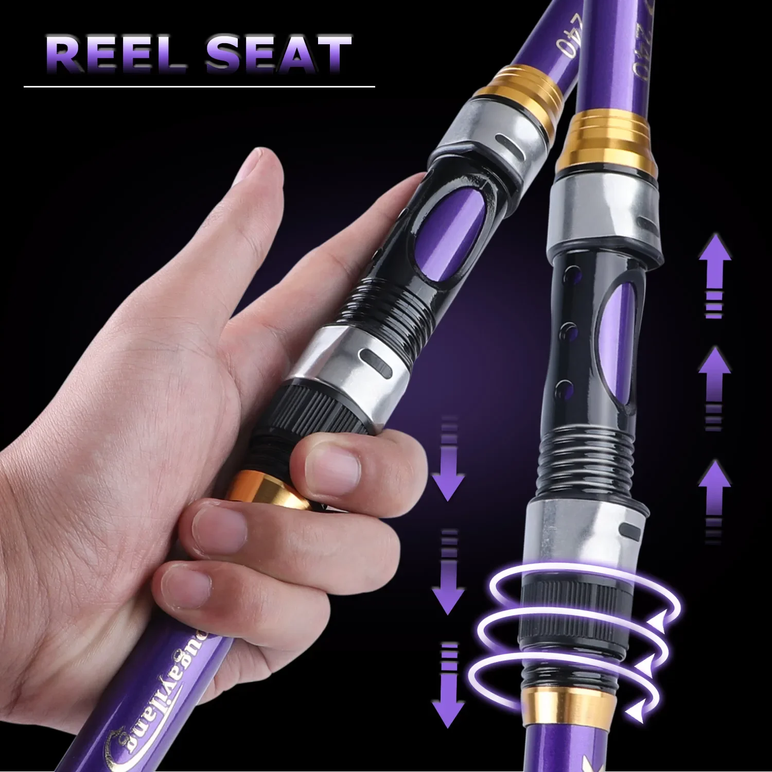 Sougayilang 1,8-3,3 M nuevas cañas de pescar telescópicas cañas de pescar de carpa ultraligeras caña alimentadora caña giratoria aparejos de pesca - imagen 4