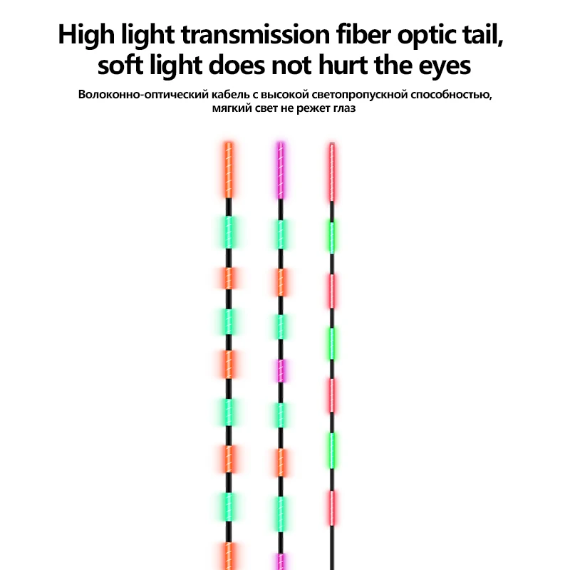 Flotadores eléctricos de 3 piezas, 3 tubos de flotación, 3 CR425, 1 frijol espacial, anillo en forma de 1B, 1 flotador, 1 plomo y anzuelos de pesca, boya de pesca Nano luminosa - imagen 4
