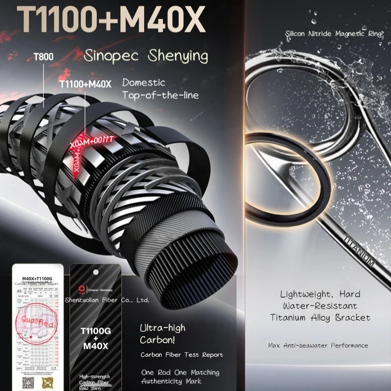 Caña ultraligera HASIDA Black Wukong spinning – acción rápida - imagen 5