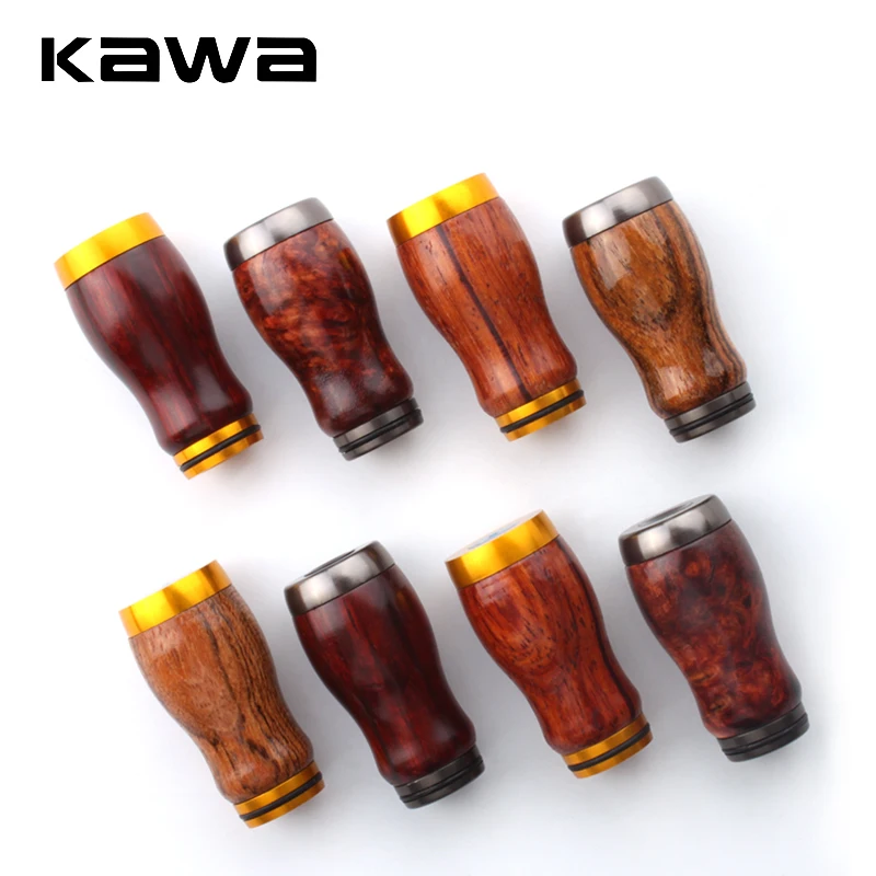 Perilla de mango de pesca Kawa, Material de sándalo rojo para carrete de pesca giratorio S/D y gota de agua, accesorio para perilla DIY - imagen 4