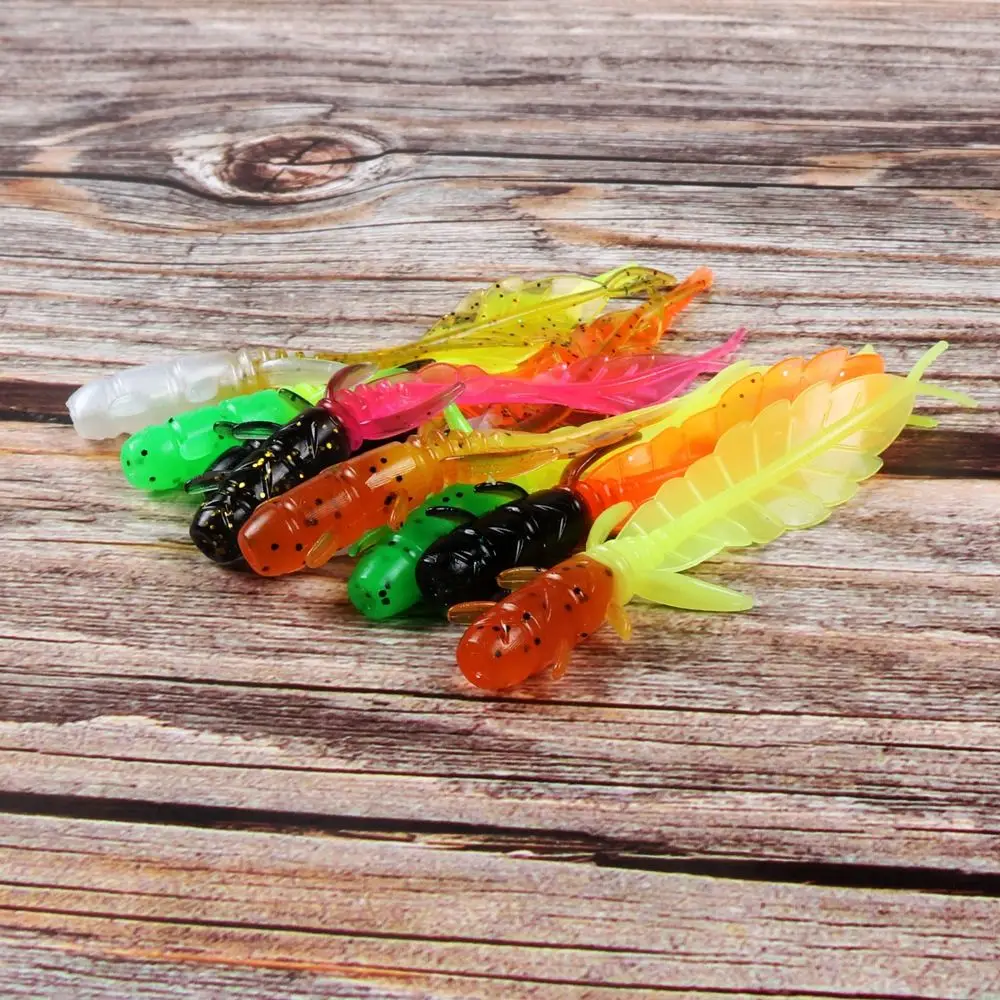 Señuelo de pesca suave con cola de paleta, 5cm, 1,27g/7,5 cm, 1,32g, 3 articulaciones, Bicolor de hundimiento lento, JERKBAIT, nuevo - imagen 3