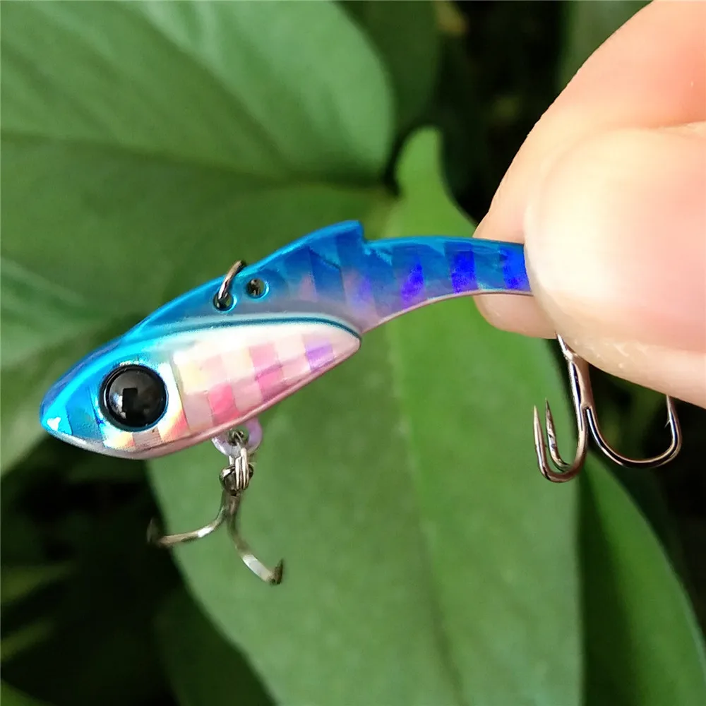 TSURINOYA-señuelo de pesca de Metal, 8 piezas, VIB, AJING, trucha, cebo duro, 34,5mm, 3,5g, Rochfish, Barracuda, Lucio, aparejos de pesca de invierno - imagen 5