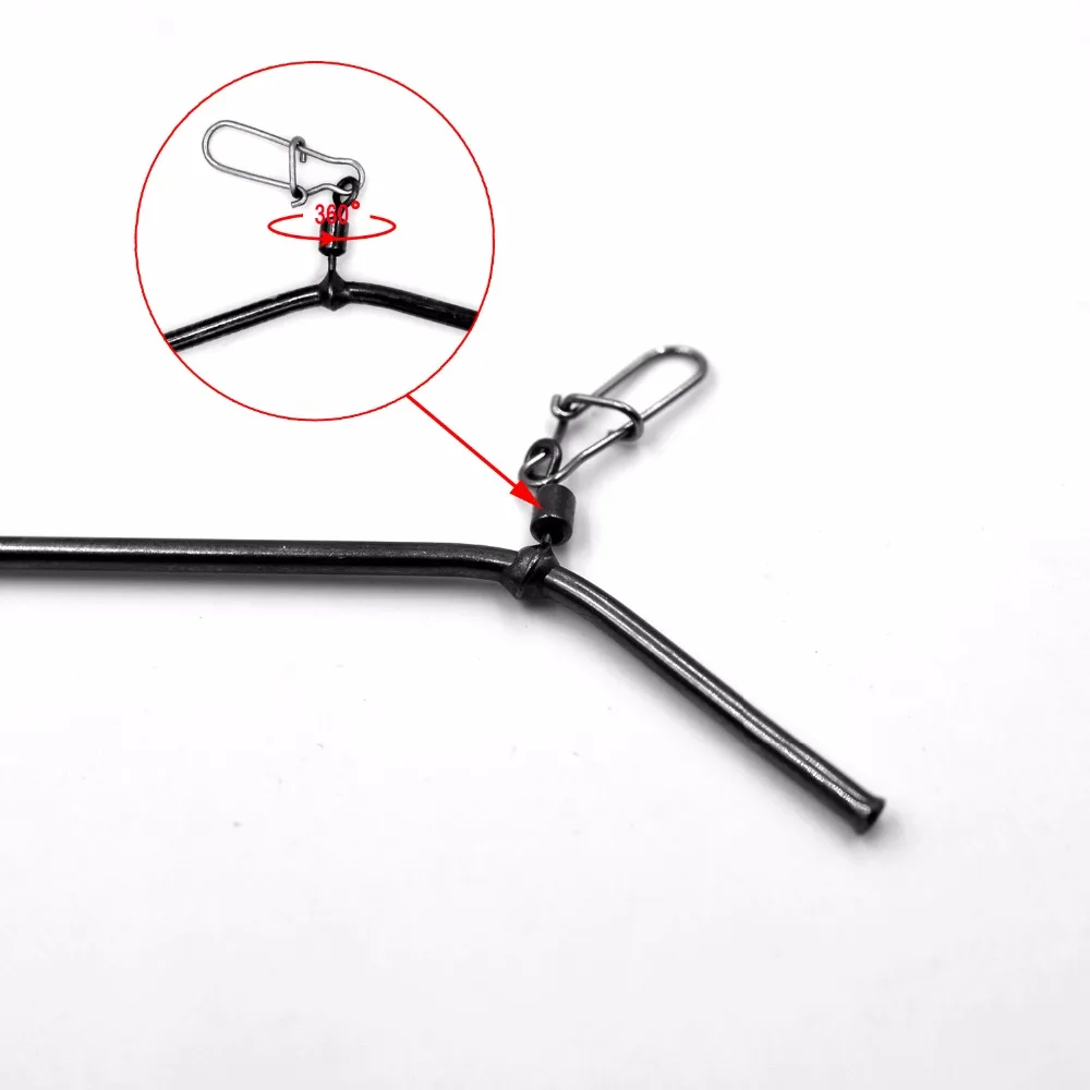 MNFT 6 uds conector de equilibrio de tubo de latón de estilo pequeño aparejos de pesca looms antienredos accesorio de pesca de mar 5/7/9CM - imagen 4