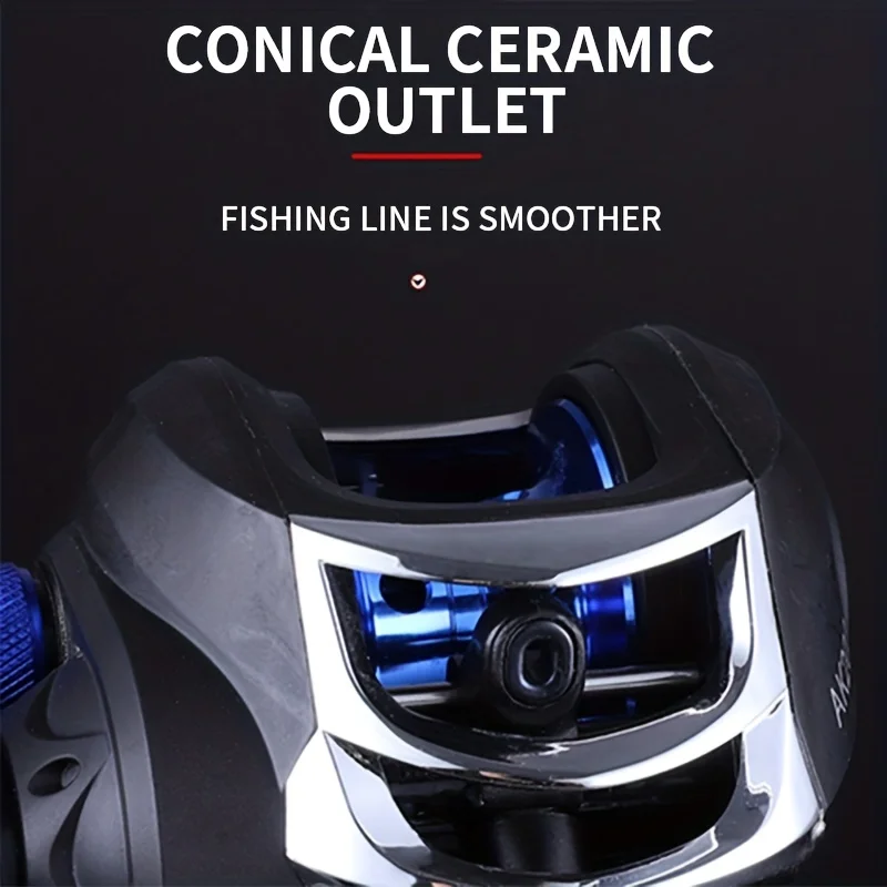 Carrete Baitcasting 7.2:1 Arrastre 18lb Bajo Perfil Agua Dulce/Salada - imagen 5