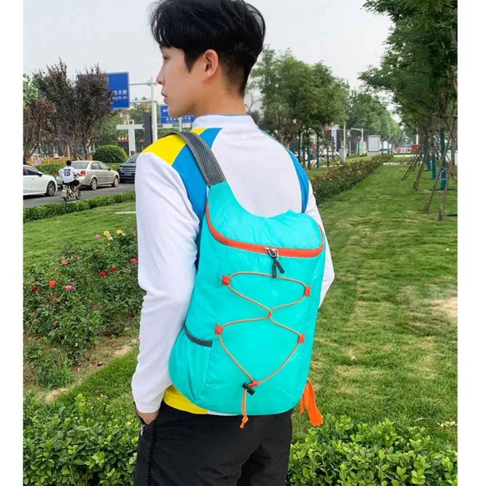 Mochila deportiva plegable, mochila de Camping de tela de nailon impermeable ultraligera, mochila de senderismo de alta capacidad - imagen 5