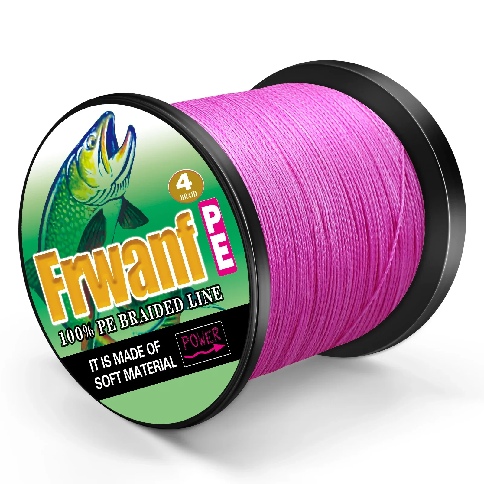 Frwanf-sedal de pesca multifilamento japonés, 4 hebras, línea trenzada de PE japonesa, línea de pesca trenzada súper fuerte, 1500M, 2LB-100LB - imagen 3