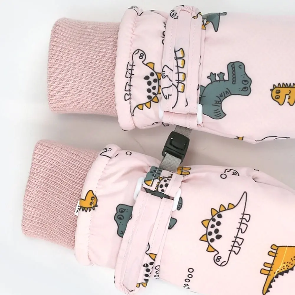 Guantes de esquí gruesos y cálidos para niños, manoplas deportivas impermeables a prueba de viento, antideslizantes, para nieve, Snowboard, guantes de ciclismo para niños y niñas - imagen 4