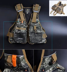 LEO Chaleco Salvavidas Impermeable Pesca - Bolsillos y Ajustable