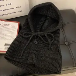Gorro de pesca térmico con cuello de redecilla y capucha unisex