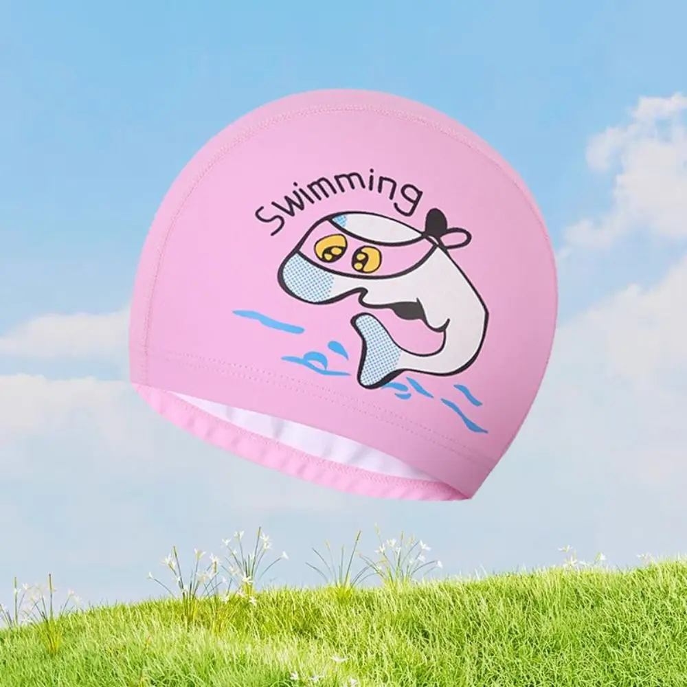 Waterproof Children's Swimming Cap Hair Protection Clear Vision Kids Swimming Glasses Anti-fog Cartoon Boys Swimming Caps - imagen 3