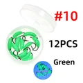 12pcs green size 10