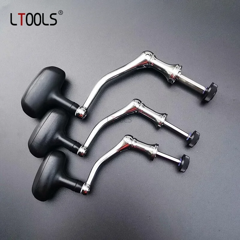 Carrete de pesca giratorio de acero inoxidable CNC, manivela 1000 8000 12000, mango de carrete de Metal completo, accesorios de carrete de pesca plegables - imagen 2