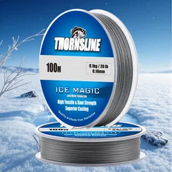 pesca pesca accesorios accesorios de pesca hilo trenzado pesca Línea de pesca en hielo trenzada Micro de 4 hebras extremadamente delgada, multifilamento ultrasuave de 100m para línea de pesca de agua dulce y salada