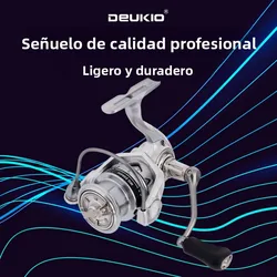 Carrete Giratorio DEUKIO – Resistente a oxidación y rodamientos suaves