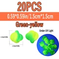 20pcs Green-Yellow