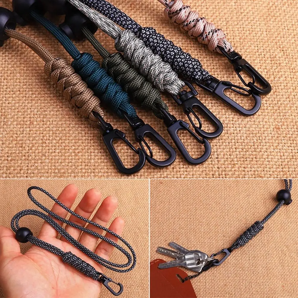 Nuevo llavero de Paracord de alta resistencia, 8 estilos, cordón, hebilla giratoria, llavero para mochila, herramienta para exteriores - imagen 4