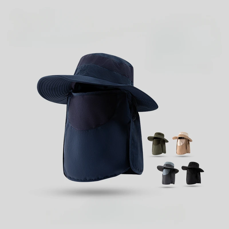 Gorras de sol sombrero de pesca masculino transpirable ajustable verano senderismo Camping impermeable hombres mujeres Anti-Uv gorra al aire libre protección solar - imagen 3