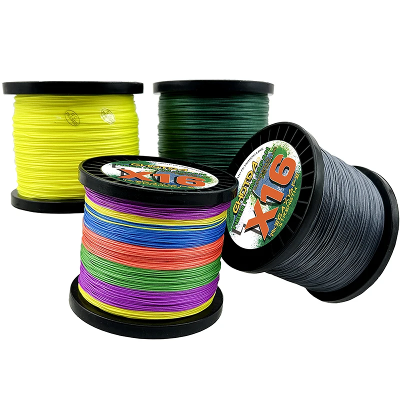 Línea de pesca trenzada GHOTDA X8/9/16, 1000M, 18-200LBS, hilo de 0,14-0,8mm, cuerda de pesca de agua salada súper potente para sedal de señuelo marino - imagen 4