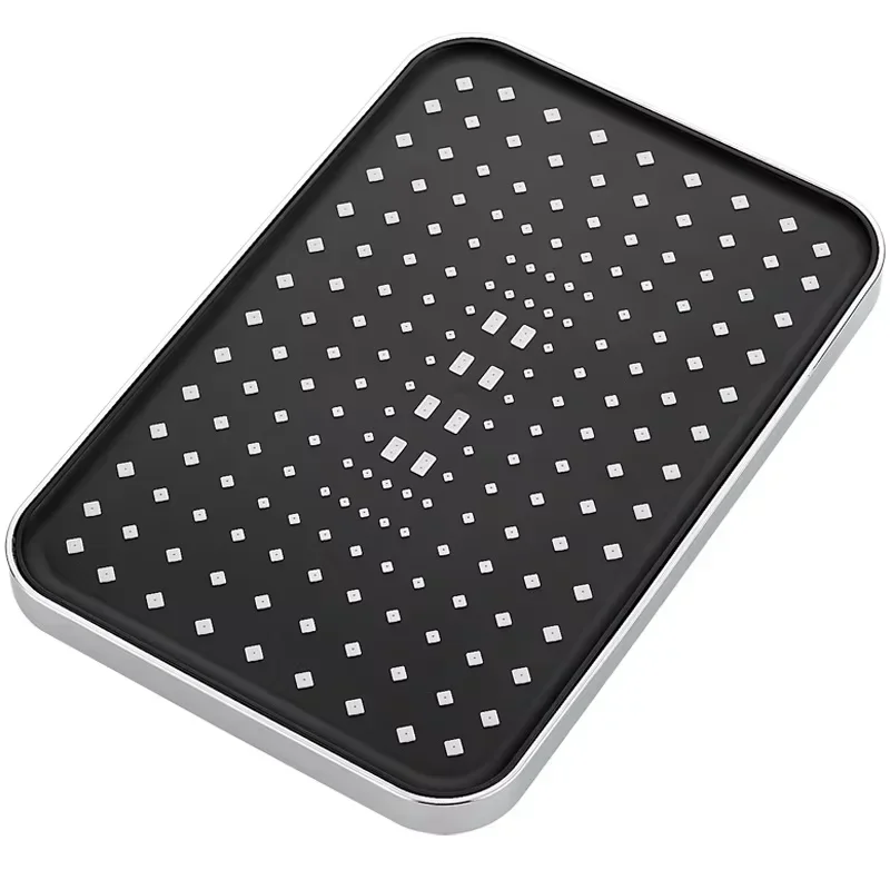 Cabezal de ducha de alta presión de 14 pulgadas de alto flujo 360 °   Cabezal de ducha giratorio que ahorra agua, cabezal de ducha presurizado con rociador superior, nuevo - imagen 5