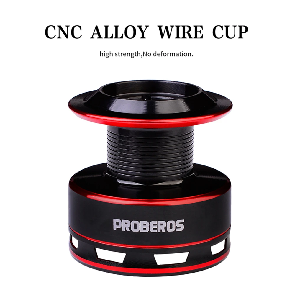 Carrete de Pesca de alta velocidad 5,2: 1, Ratio de engranaje 8Kg/17.6lb, carrete giratorio de arrastre máximo con carrete de aluminio para Pesca de agua dulce y salada - imagen 5