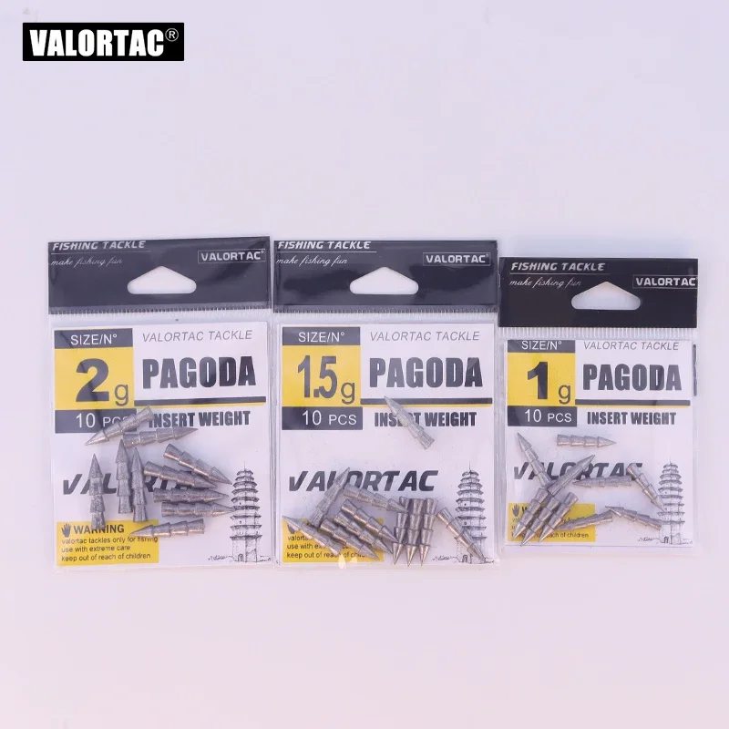 Plomo de peso para uñas con inserción de pesca, plomo de pesca Jigging de gusano Senko, accesorios de pesca, 10 unids/lote, 1G, 1,5G, 2g - imagen 2
