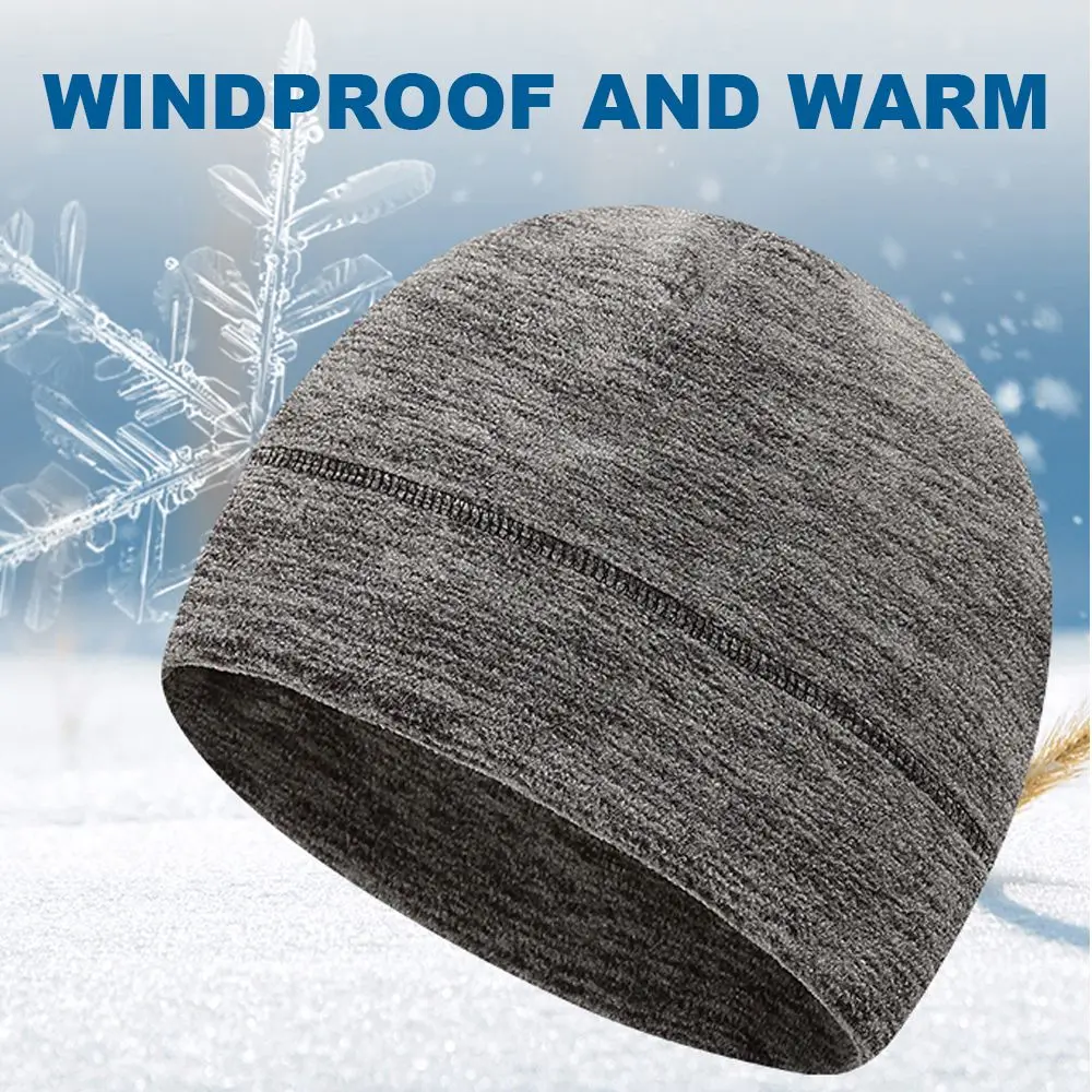 Gorro Multicolor cálido para hombres y mujeres, gorros con puños, gorros de senderismo, gorros de lana, gorro holgado de esquí, Invierno - imagen 2