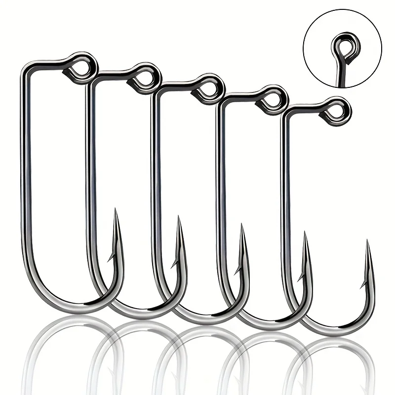 Anzuelos Jig Head Aberdeen curvos 90° – Acero carbono alta resistencia
