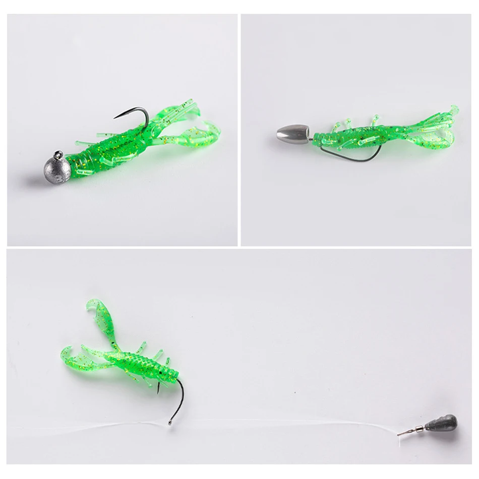 Cebo blando multicolor de 5,5 cm/1,5g, cebo falso de insectos multipatas, señuelo flotante de gravedad alto específico, 15 unidades por lote - imagen 3