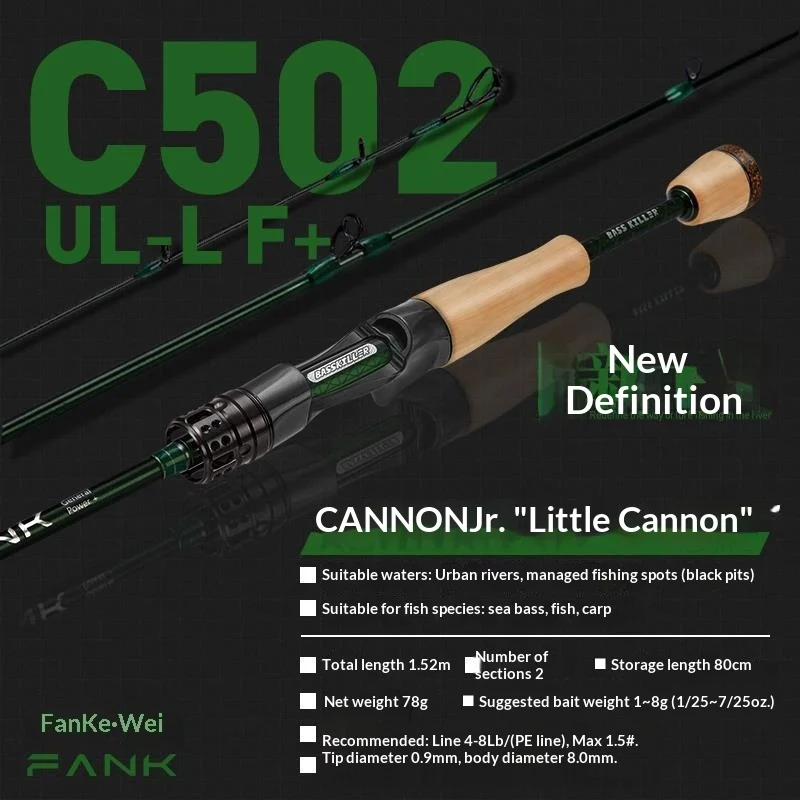 FANK Micro caña spinning UL – Ultrasuave para pesca en río - imagen 5