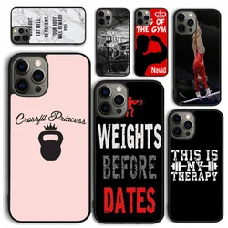 Funda de teléfono para gimnasio, culturismo y Fitness, para iPhone 17 Air 16 15 14 12 13 PLUS 11 PRO MAX, carcasa trasera