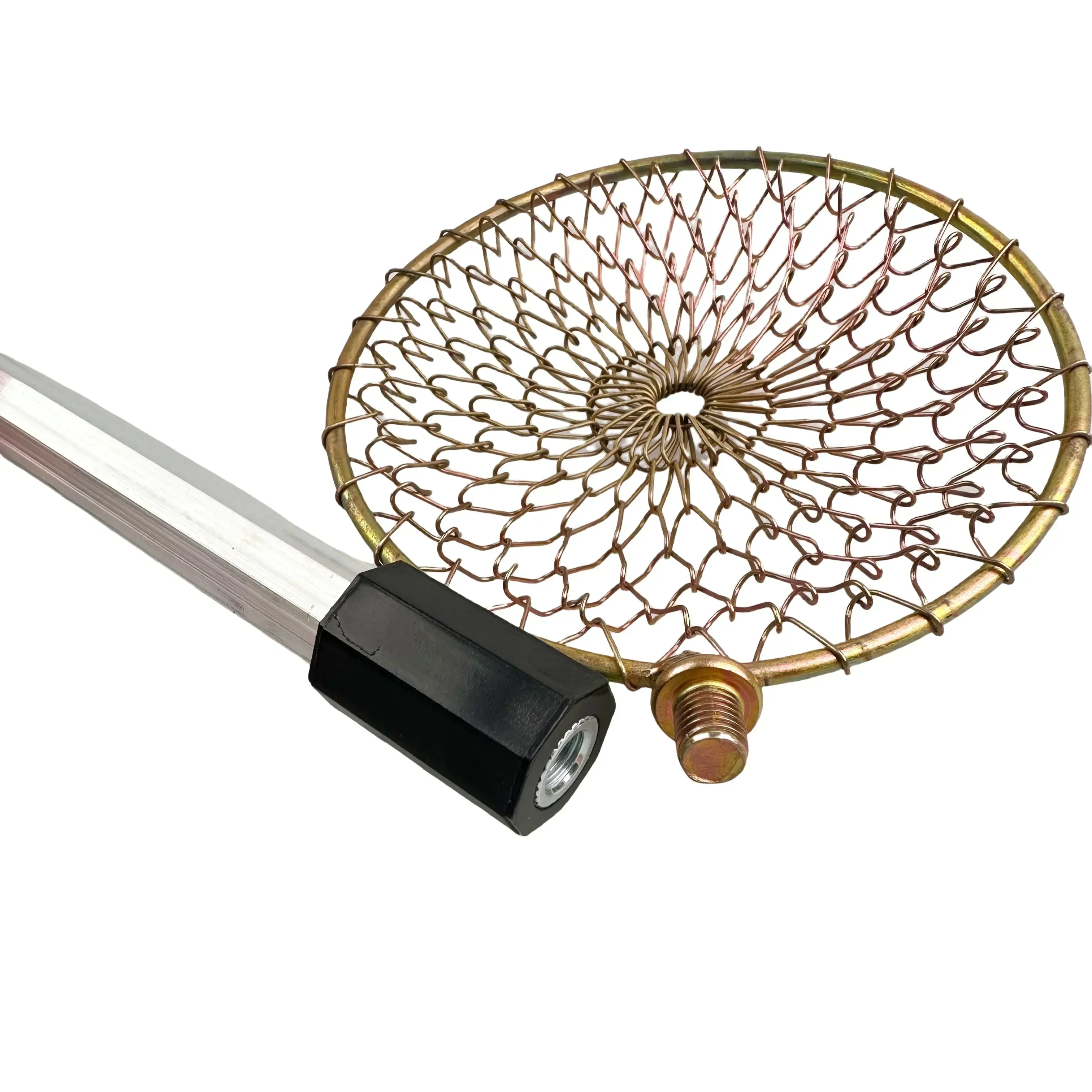 1 caña de pescar telescópica de aluminio JOOYOO con gancho de pala retráctil, pala para hielo, rastrillo de concha de playa de acero inoxidable - imagen 2