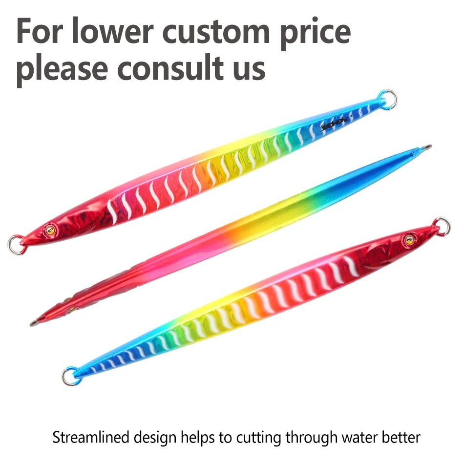 MOOKZZ-señuelo deslizante de sardina para pesca en barco, anzuelo Jigging de larga velocidad, 100g, 120g, 150g, 200g, 250g - imagen 2