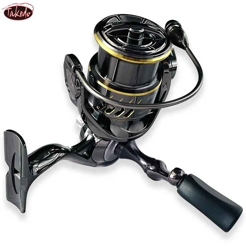 Carretes de pesca de carpa giratoria TAKEDO-ST05, carrete de agua salada, carrete de cuerpo de Metal, carrete de roca, relación de engranaje 6,2: 1, arrastre máximo de 18kg - imagen 3