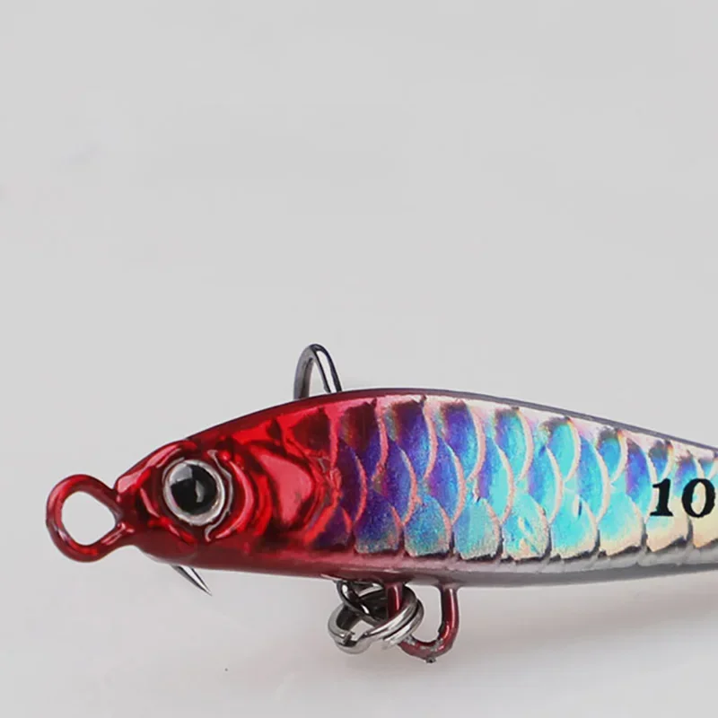 OUTKIT-señuelo giratorio de Metal, 1 Uds., 10g-22g, cebo de pesca de mar, Trolling, Jigging, Wobbler, cubierta láser, Drager, lápiz SinKing - imagen 3