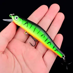 Señuelo Minnow flotante con anzuelo triple – Cebo duro para lubina