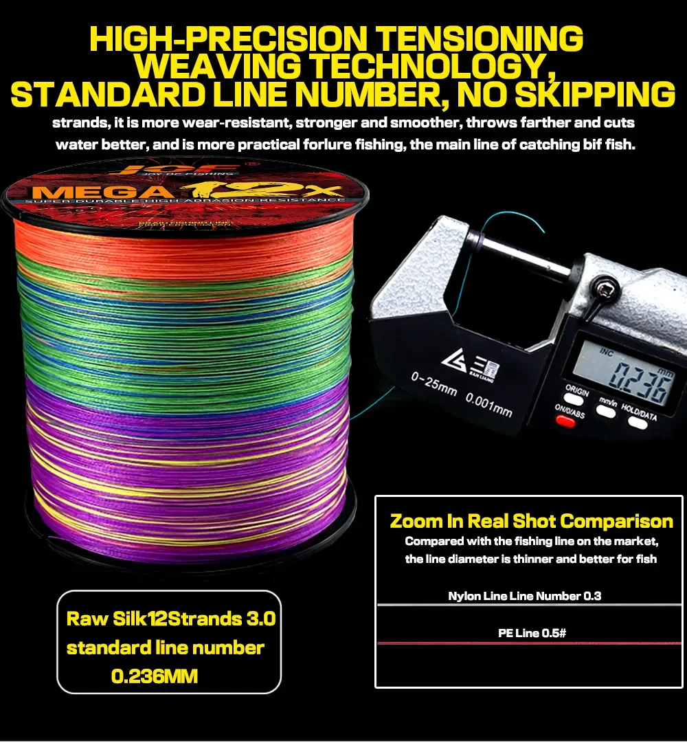 Experimente lo último en el rendimiento de la pesca con esta línea de pesca trenzada de alta precisión