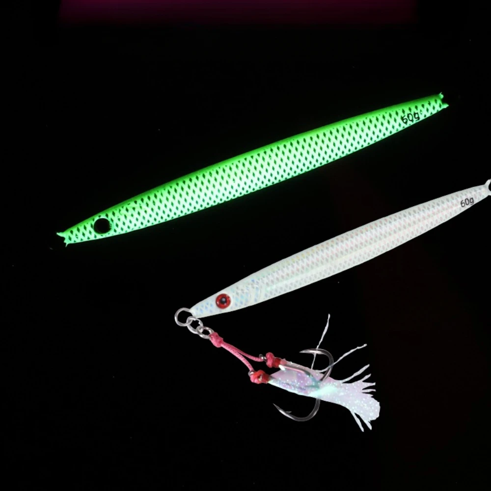 Señuelo JIg de Metal rápido, plantilla brillante para Pesca, pescador que cae, 40g, 60g, 80g, barco, Pesca en el mar, cebo Vertical duro de Metal, cebo de Pesca que se hunde - imagen 4