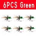 6pcs Green Fly