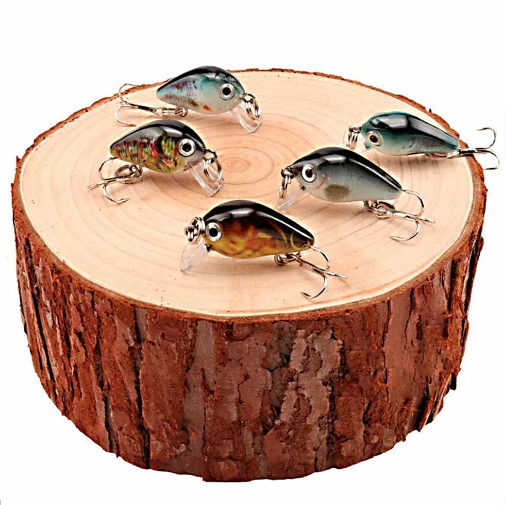 Mini señuelo de Pesca Artificial, 5 unids/caja, 3cm, 1,9g, Crankbait - imagen 2