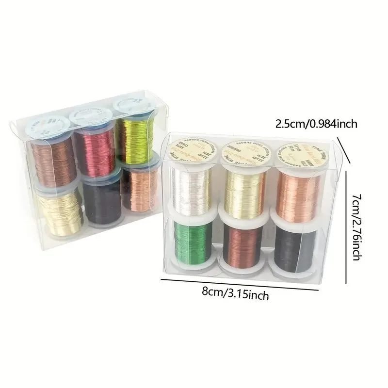 Aventik-alambre de cobre de 0,1-0,3mm, Material de atado de moscas sin deslustre de una sola hebra para serpentinas de ninfas, accesorios de pesca - imagen 4