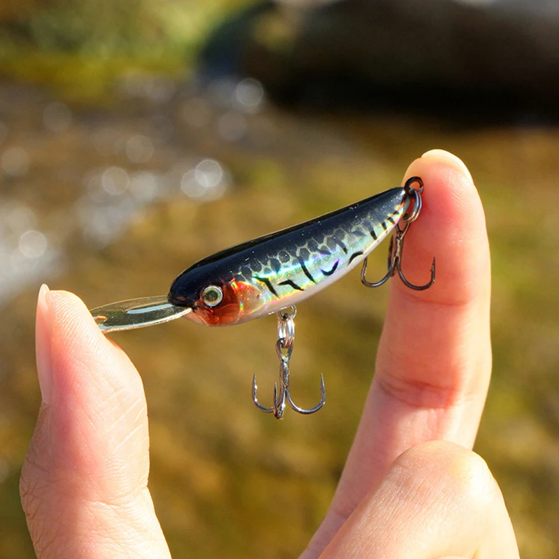 LETOYO-cebo de pesca de pececillo Micro hundido, 40mm/5,5g, 70mm/8,5g, señuelo tipo lápiz Artificial para lubina, trucha, Señuelos de Pesca - imagen 5