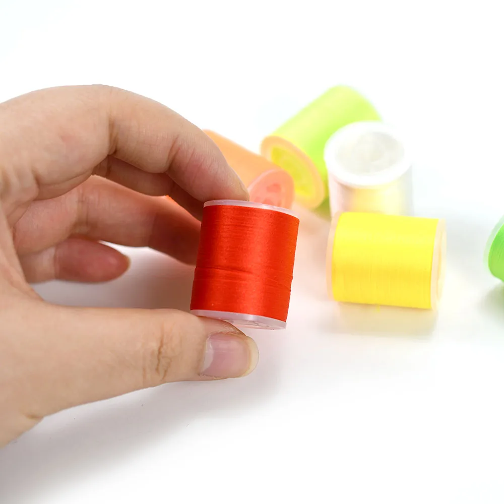 MNFT 2 carretes para atar moscas, filamentos múltiples, hilo 150D, materiales para atar moscas de poliéster - imagen 3