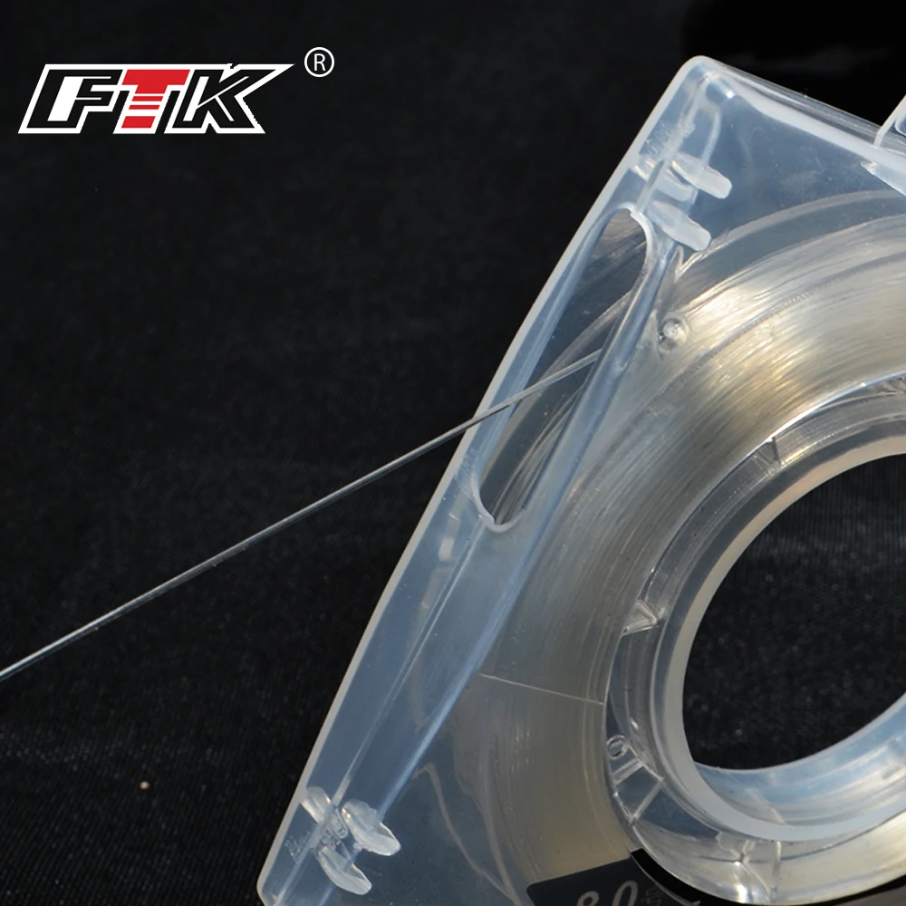 FTK-línea de pesca de 50M, 100% línea de carbono fluorado 0,8 #-10 #0,14mm-0,6mm, línea de hundimiento de carpa, construcción para pesca en el mar - imagen 4