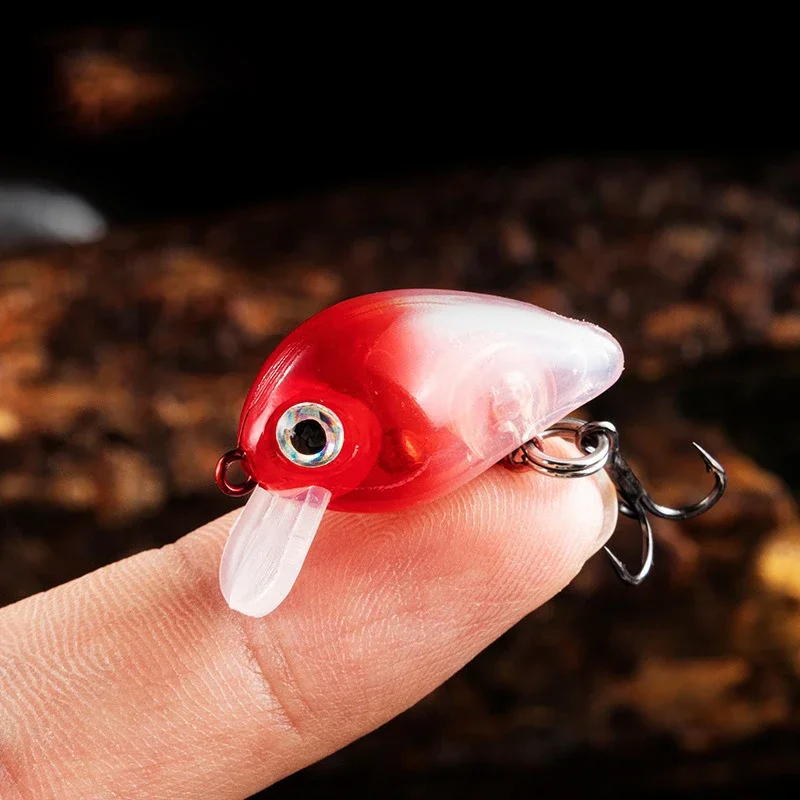 Crankbait-Cebo duro para pesca al aire libre, señuelos artificiales biomiméticos de 2,7 cm y 1,8g, aparejos de pesca Wobbler, 1 unidad - imagen 5