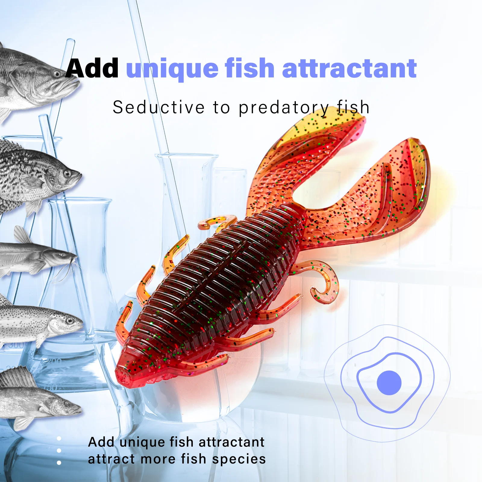 SOLOKING 6 unids/lote señuelo suave de plástico 9,3g 89mm cebo de gusano gordo señuelo de cola doble T agregar señuelo atractivo para pesca de lubina - imagen 4