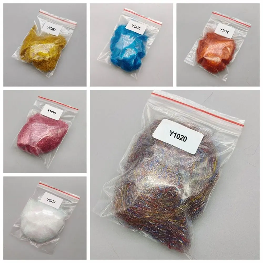 Serpentina de pez cebo de fibra sintética, ala de hielo fina, Material de atado de moscas de agua salada, 1 bolsa - imagen 5