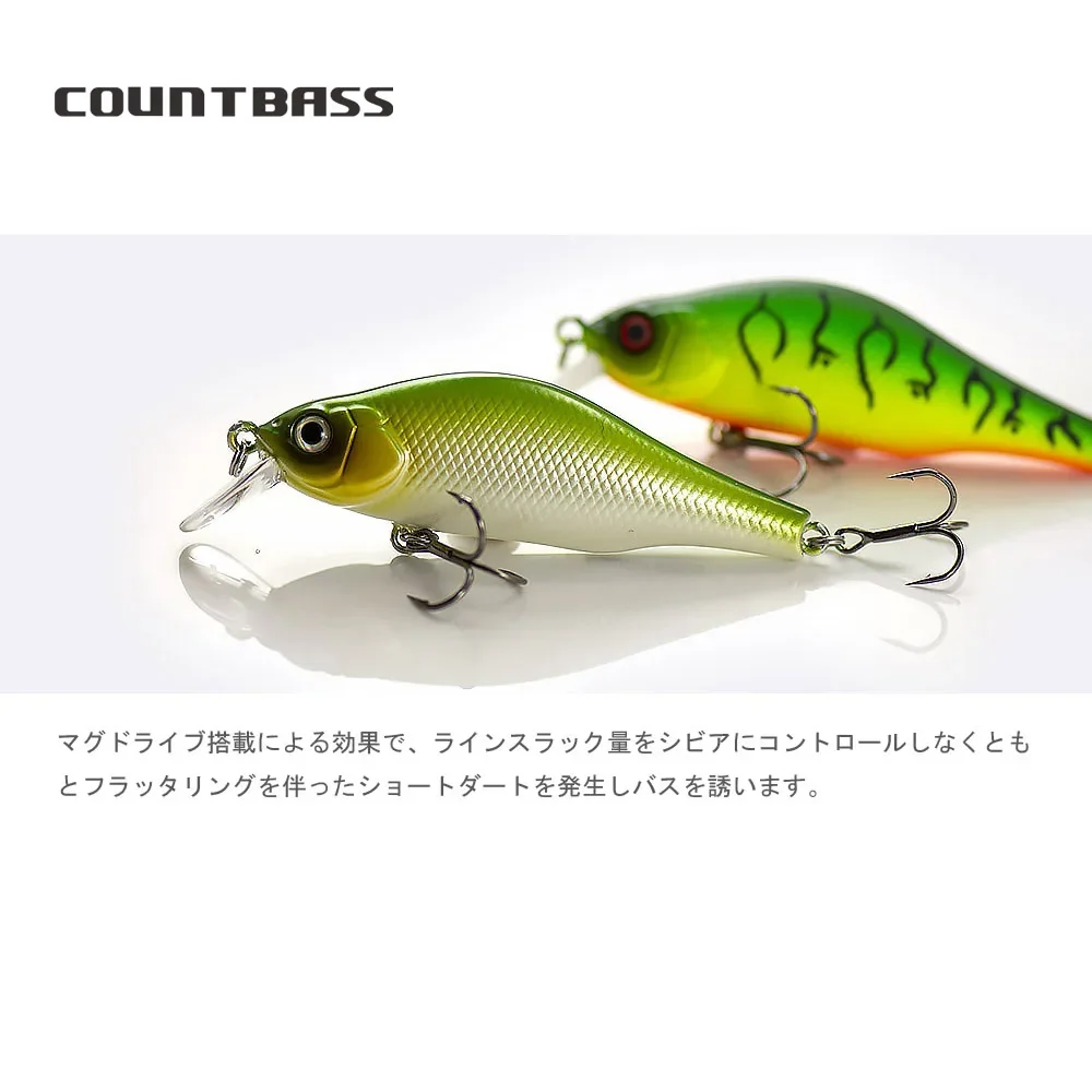 Countbass 70mm 8,5g imán ayudar peso Minnow cebo duro, señuelo de pescador manivela Shad Wobbler para pesca - imagen 5