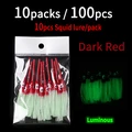 100pcs dark red