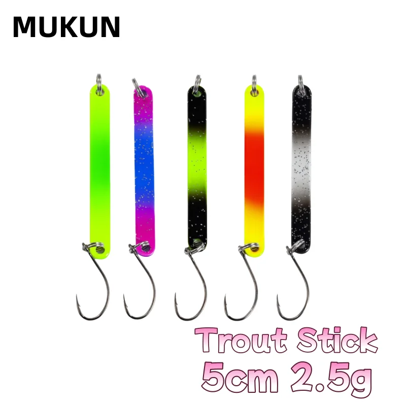 Cucharas Pesca Hielo MUKUN – Metálicas para trucha, lucio y perca - imagen 3
